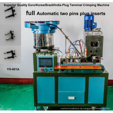 FULLY AUTOMATICLLY THAILAND PLUG INSERTS CRIMPING MACHINES TWO PINS THREE PINS